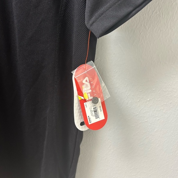 Fila Golf Polo Shirt Men’s Large – Black/Neon Green NWT - Picture 3 of 3